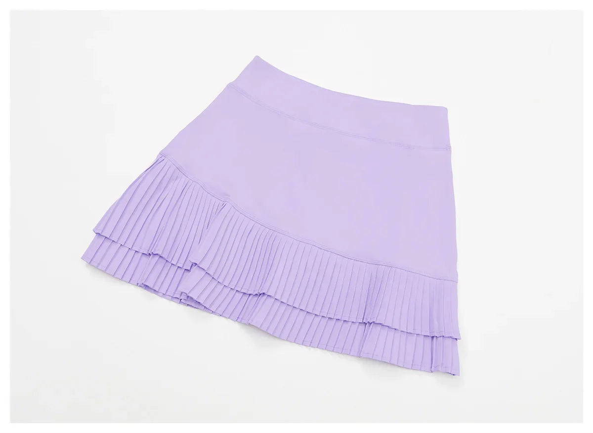 FlexMuse Glow Set – 2-Piece Skirt & Cutout Top Activewear