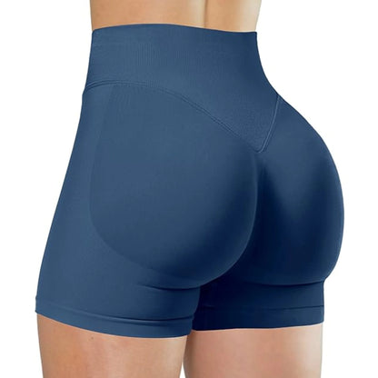 FlexMuse SculptFit High-Waist Yoga Shorts