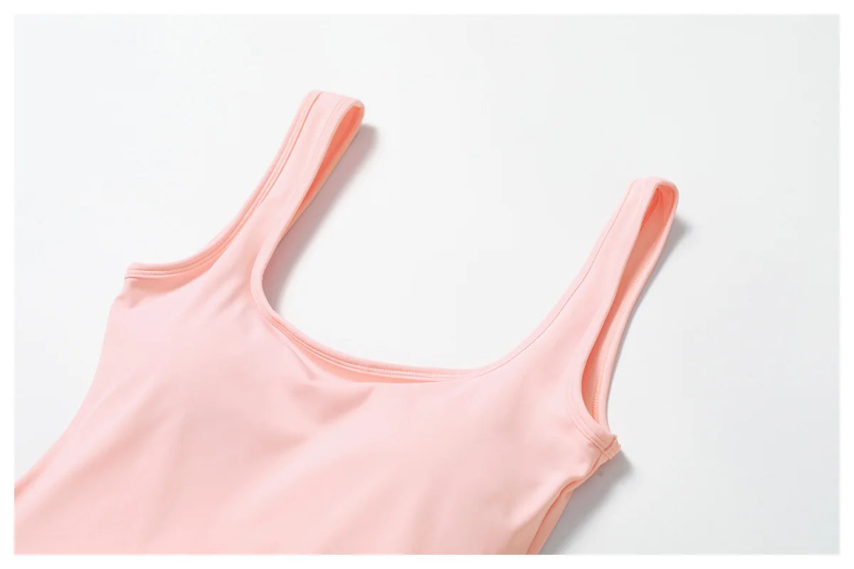 FlexMuse SculptFit One-Piece Jumpsuit –Athletic Dress with Inner Shorts