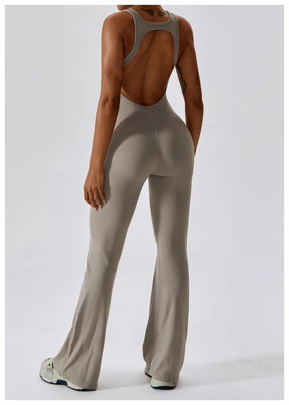 Sexy V-Back Sculpt Jumpsuit
