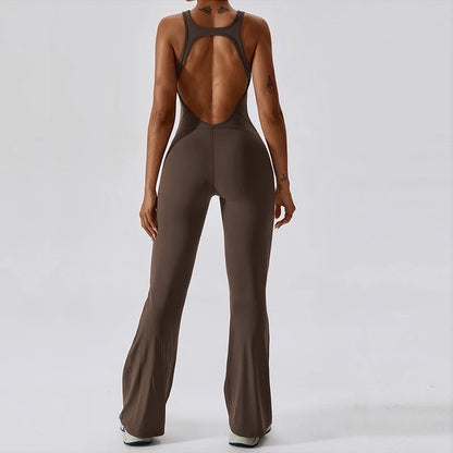 Sexy V-Back Sculpt Jumpsuit