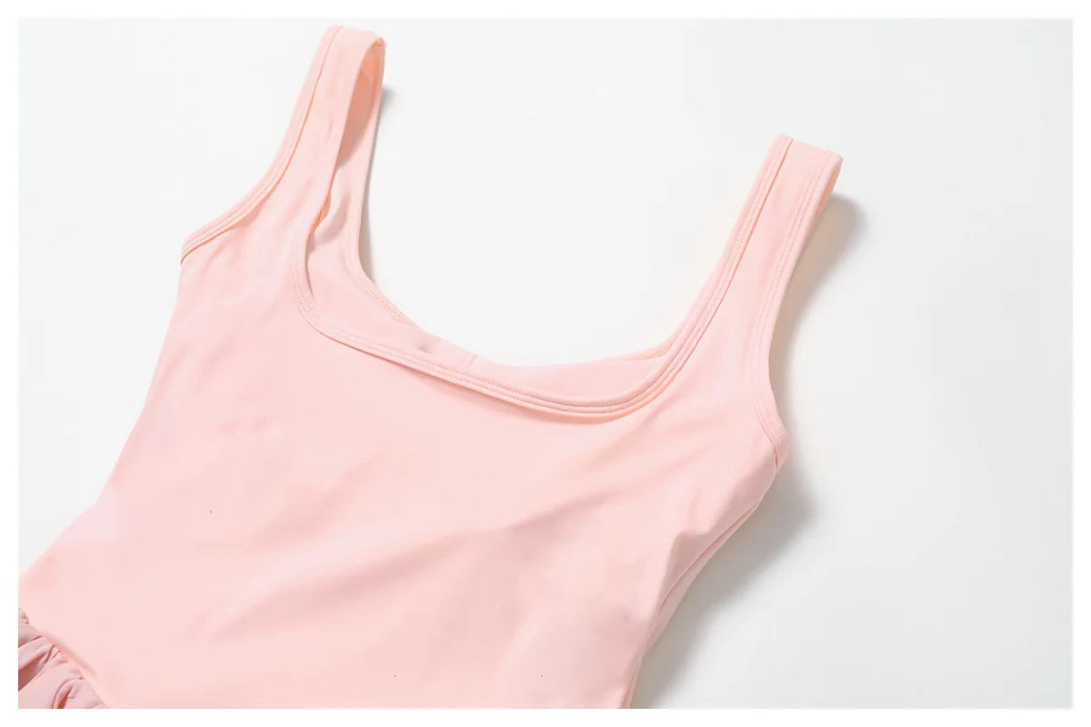 FlexMuse SculptFit One-Piece Jumpsuit –Athletic Dress with Inner Shorts