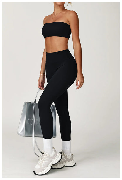 FlexMuse Elevate Set – High Waist Leggings & Sculpt Sports Bra