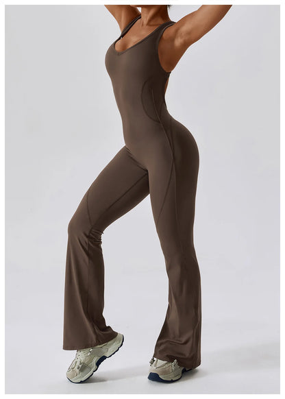 Sexy V-Back Sculpt Jumpsuit