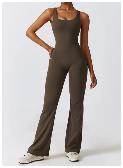 Sexy V-Back Sculpt Jumpsuit