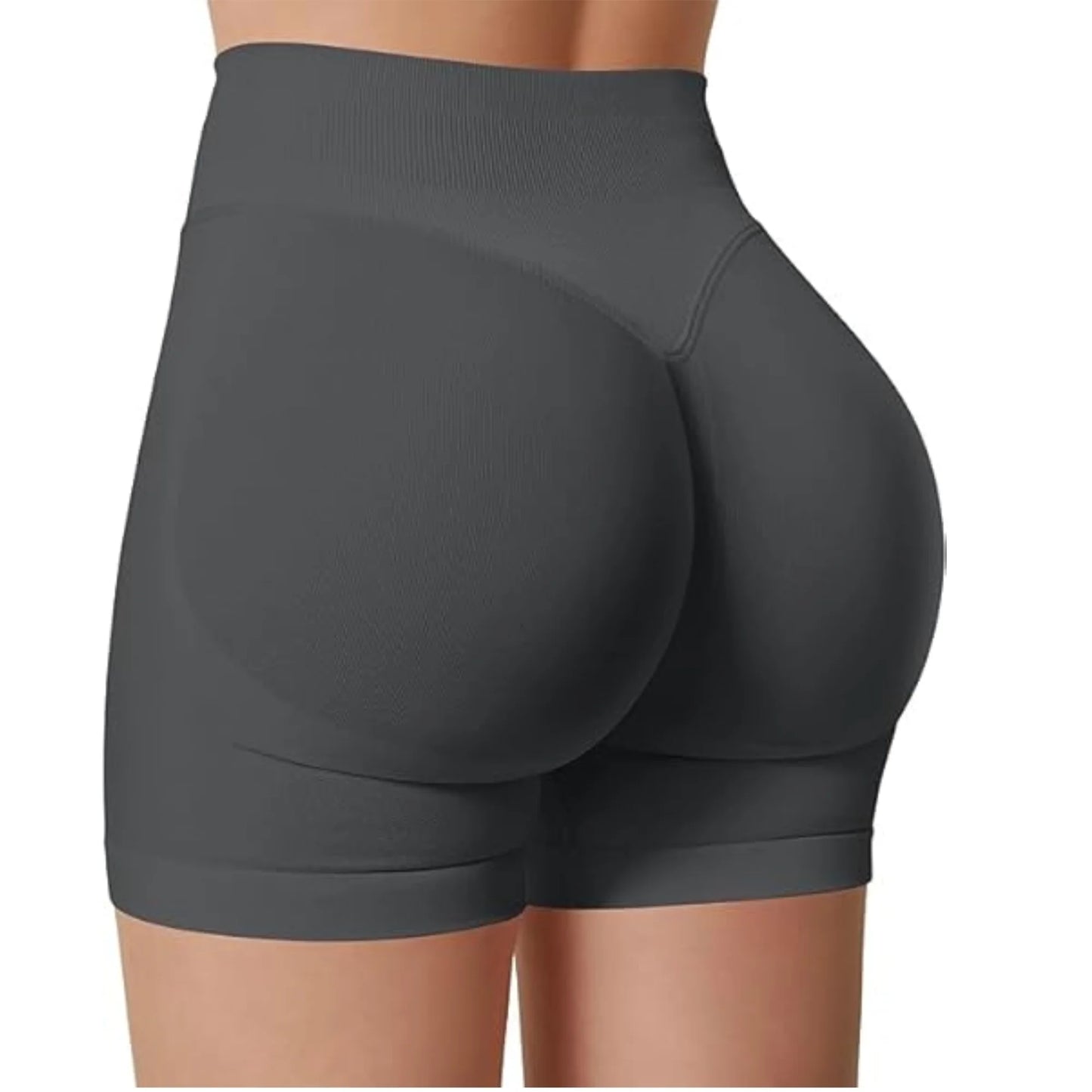 FlexMuse SculptFit High-Waist Yoga Shorts