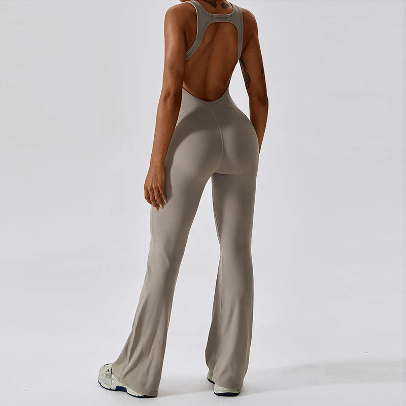 Sexy V-Back Sculpt Jumpsuit