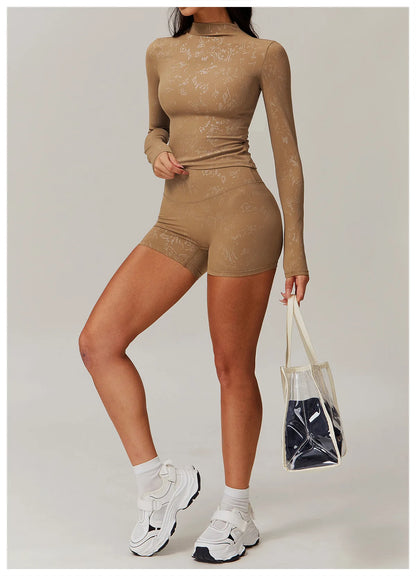 Printed Performance Yoga Top