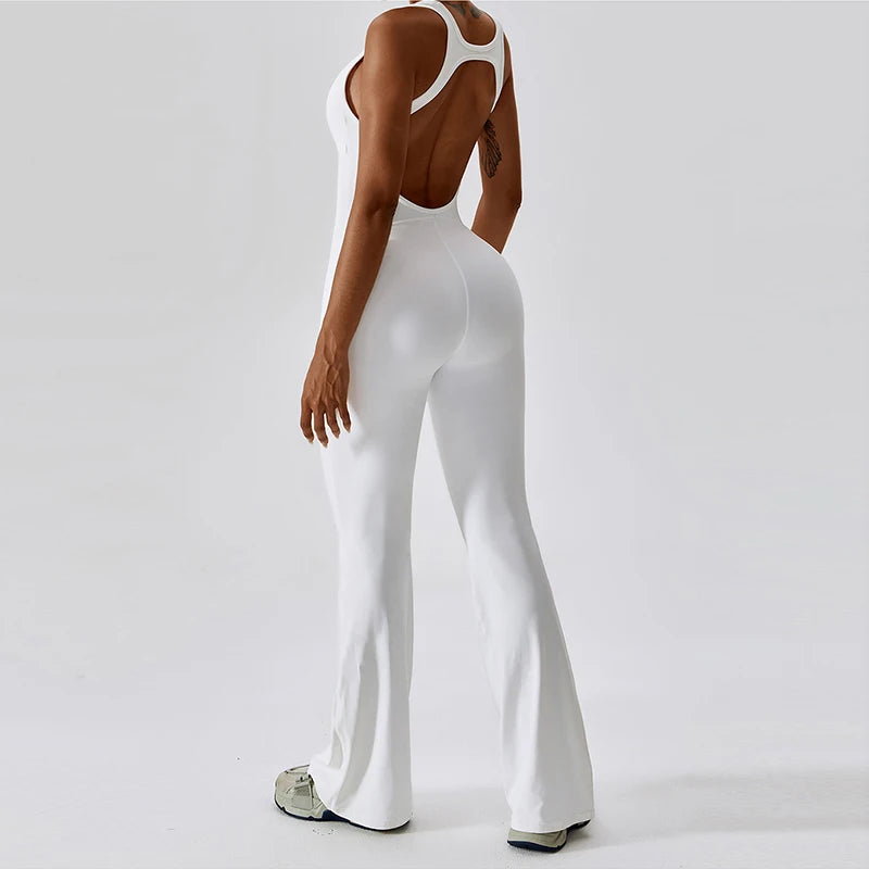 Sexy V-Back Sculpt Jumpsuit