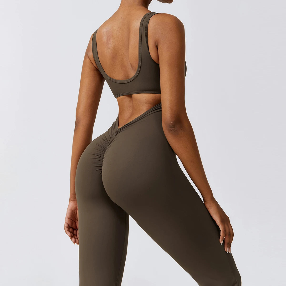 Sexy V-Back Sculpt Jumpsuit
