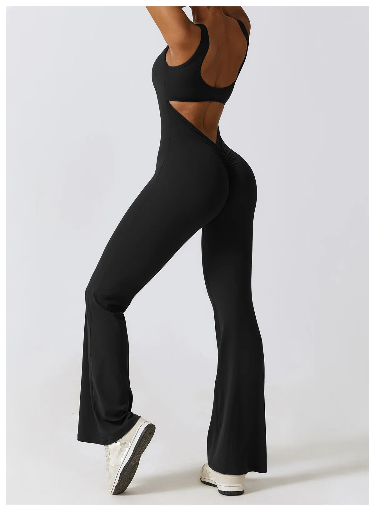 Sexy V-Back Sculpt Jumpsuit