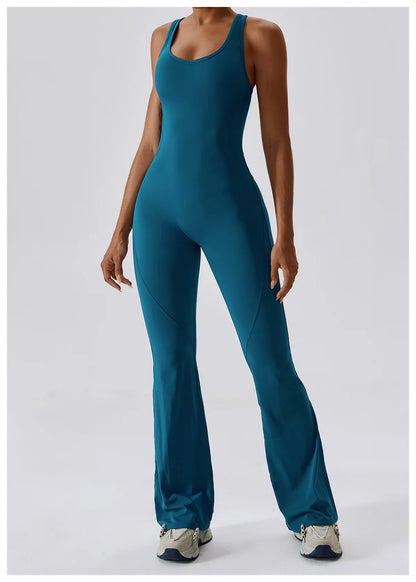 Sexy V-Back Sculpt Jumpsuit