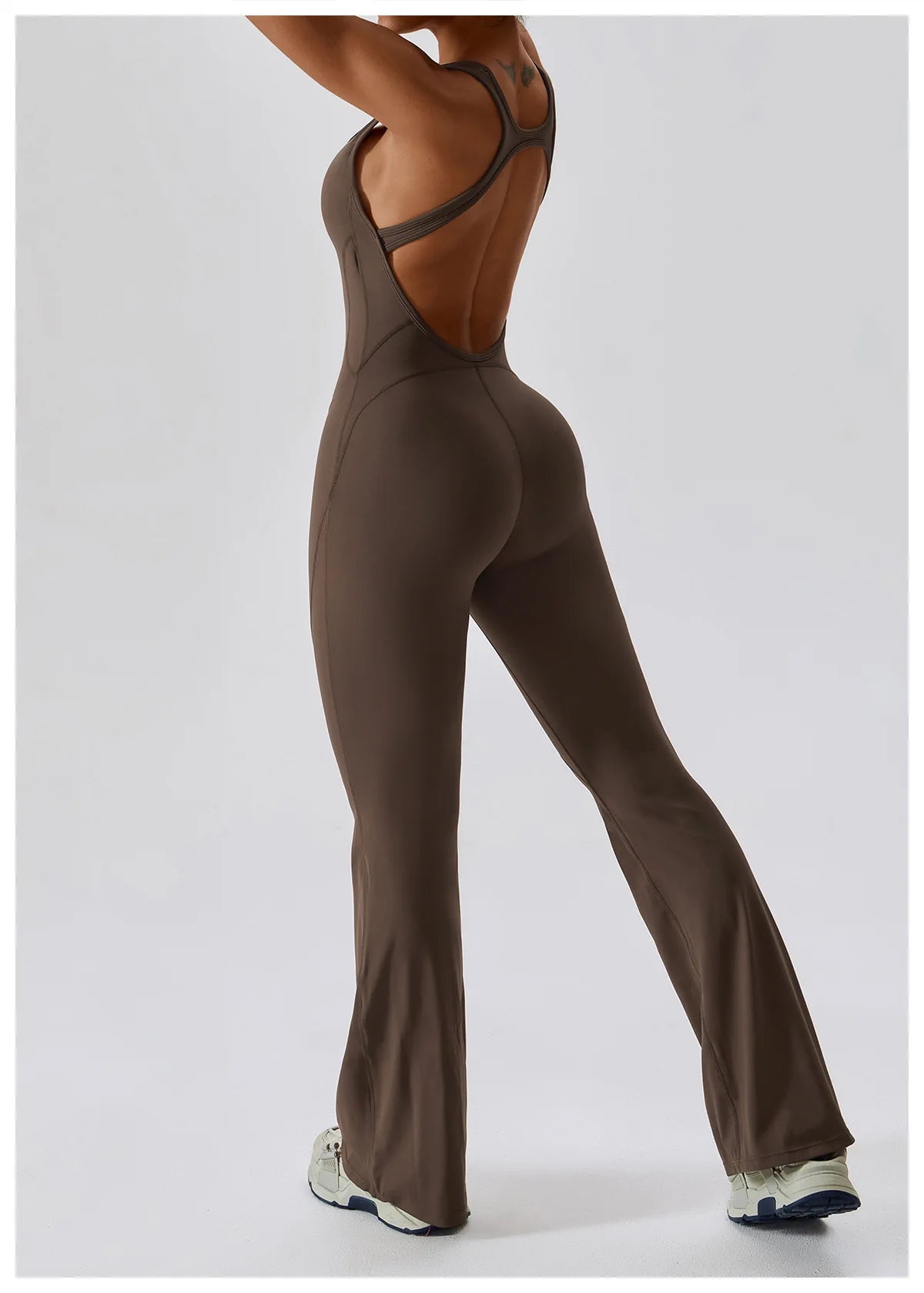 Sexy V-Back Sculpt Jumpsuit